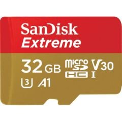 32GB MICRO SD EXTREME SANDISK SDSQXAF-032G-GN6AA 32GB 100MB/S FOR ACTION SPORTS CAMERAS