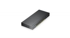 ZYXEL GS1100-10HP 8 PORT 10x10/100/1000 + 2xSFP YÖNETİLEMEZ POE SWITCH (130 WATT)
