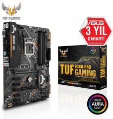 ASUS TUF B360-PRO GAMING INTEL B360 LGA1151 DDR4 2666 HDMI VGA M2 USB3.1 AURA RGB ATX