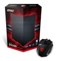 MSI GG INTERCEPTOR DS200 GAMİNG MOUSE 8.200 DPI LASER SENSÖR RGB LED ÖRGÜ KABLO ALTIN KAPLAMA USB BAĞLANTILI OYUNCU FARESİ