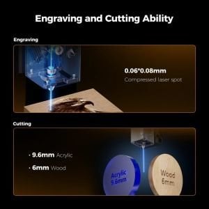 Creality Falcon A1 Lazer Kesim ve Gravür Makinesi