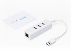 TP-LINK UE330 USB3.0 GGBT AĞ ADAPTÖRÜ İKİSİ BİR ARADA USB ADAPTÖR UE330