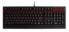 MSI GG GK-701 GAMING KEYBOARD US CHERRY MX BROWN KIRMIZI LED AYDINLATMA KAYMAZ KAUÇUK AYAK US DİZİLİM ÖRGÜ KABLO ALTIN KAPLAMA USB B
