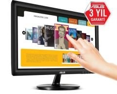15.6 ASUS VT168H LED 10MS HDMI 1366x768 3YIL VGAVESA 10 Parmak Dokunmatik EyeCare MONİTÖR