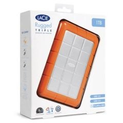 1TB LACIE 2.5 INC STEU1000400 RUGGED TRIPPLE USB 3.0 & FİRE WİRE800 TAŞINABİLİR DİSK ŞOK KORUMALI
