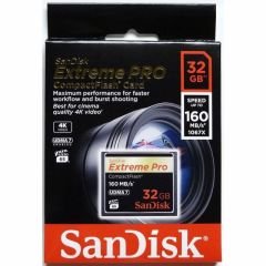 32 GB CF KART 160Mb/s EXT PRO SANDISK SDCFXPS-032G-X46