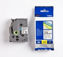 BROTHER P-TOUCH TZE-251 TZE-TAPE 24 MM BEYAZ ÜZERİNE SİYAH LAMİNASYONLU ETİKET