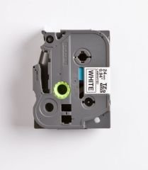 BROTHER P-TOUCH TZE-251 TZE-TAPE 24 MM BEYAZ ÜZERİNE SİYAH LAMİNASYONLU ETİKET