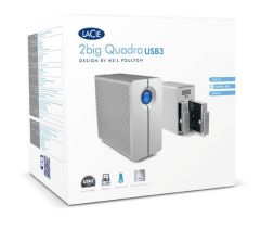 8TB LACIE 3.5 INC LAC9000317 2BIG QUADRA 2X FIREWIRE 800 & USB 3.0 RAID 0,1 FANSIZ HARİCİ DİSK (MAC + PC)