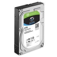 SEAGATE SKYHAWK 3.5 8TB SATA 3.0 256MB 210MB/S RV SENSÖR 7200RPM 64HD KAMERA 180TB/YİL ISYÜKÜ 7/24 GÜVENLİK DİSK ST8000VX0022