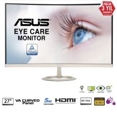 27 ASUS VZ27VQ 1920x1080 5ms 3YIL DisplayPort DSUB HDMI Eye Care Kavisli Monitör