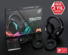 Asus ROG Strix Fusion 500 Aura Sync RGB Mobil Uygulama ile kontrol PC PS4 MAC uyumlu 7.1 Oyuncu Kulakligi
