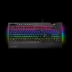 Asus ROG Strix Flare Aura Sync RGB Bilek Desteği Mekanik Oyuncu Klavye Türkçe Tus Dizilimi Cherry MX Red