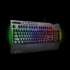 Asus ROG Strix Flare Aura Sync RGB Bilek Desteği Mekanik Oyuncu Klavye Türkçe Tus Dizilimi Cherry MX Red