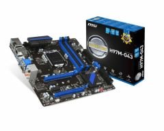 MSI H97M-G43 DDR3 mATX VGA HDMI DVI DP GLAN SATA3 USB3.0