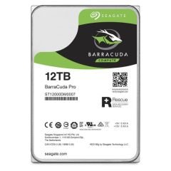 SEAGATE BARRACUDA PRO 3.5 12TB 7200RPM SATA 3.0 NCQ 256MB 220MB/S 300TB/YİL ISYÜKÜ DATA KURTARMALI DESKTOP DİSK ST12000DM0004